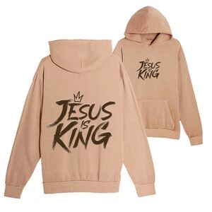 Jesus is King Pullover Hoodie- GLO